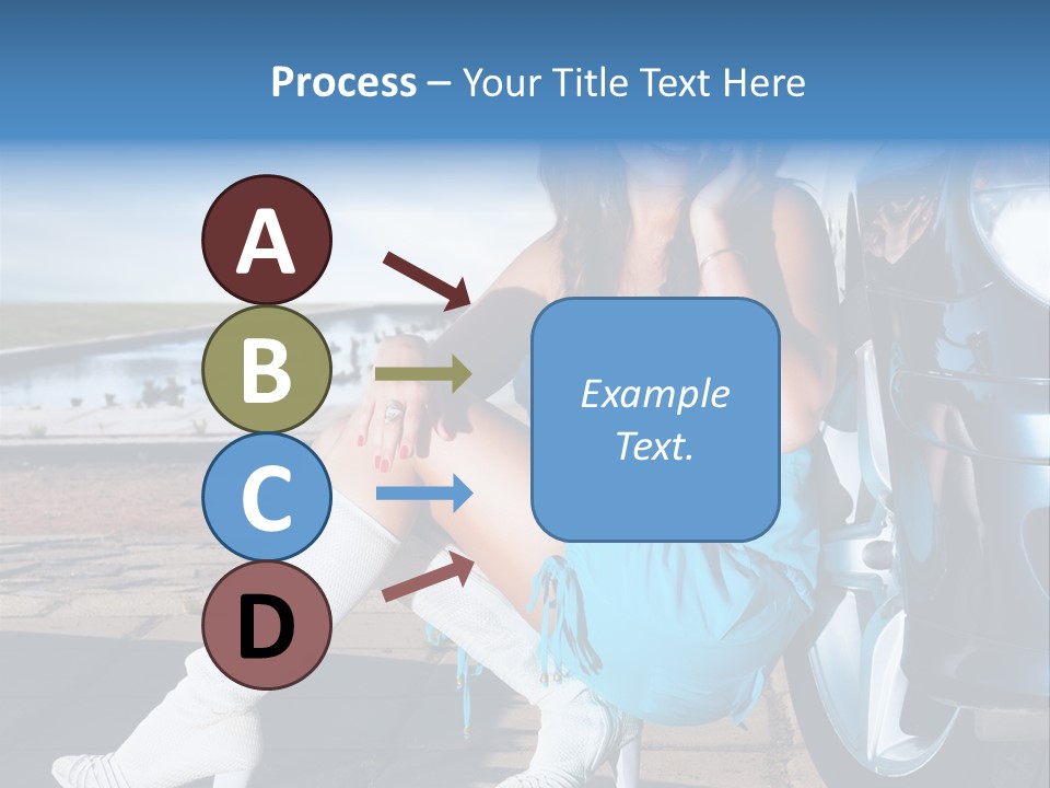 Summer Business Babe PowerPoint Template