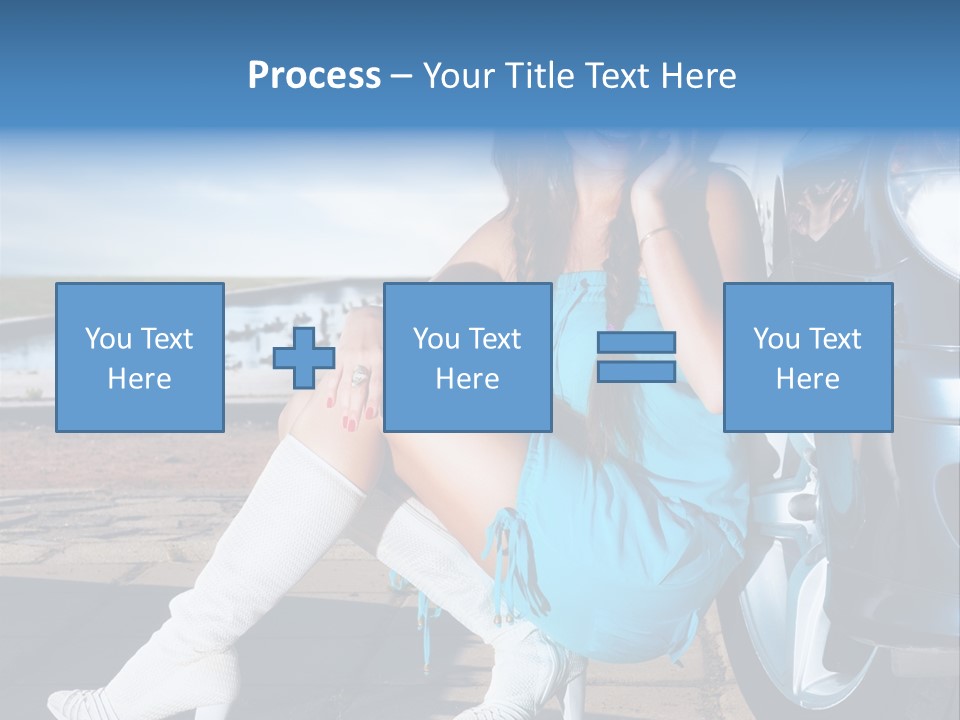 Summer Business Babe PowerPoint Template