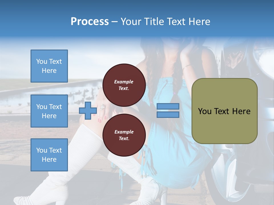 Summer Business Babe PowerPoint Template