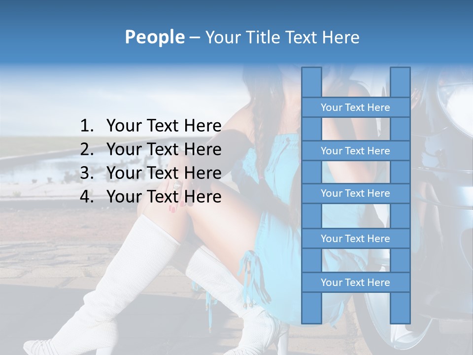 Summer Business Babe PowerPoint Template