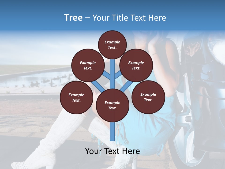 Summer Business Babe PowerPoint Template