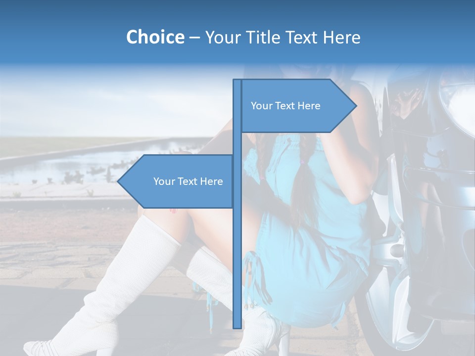 Summer Business Babe PowerPoint Template