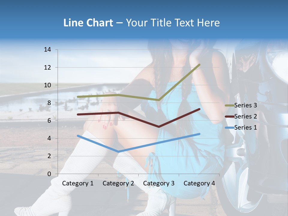 Summer Business Babe PowerPoint Template