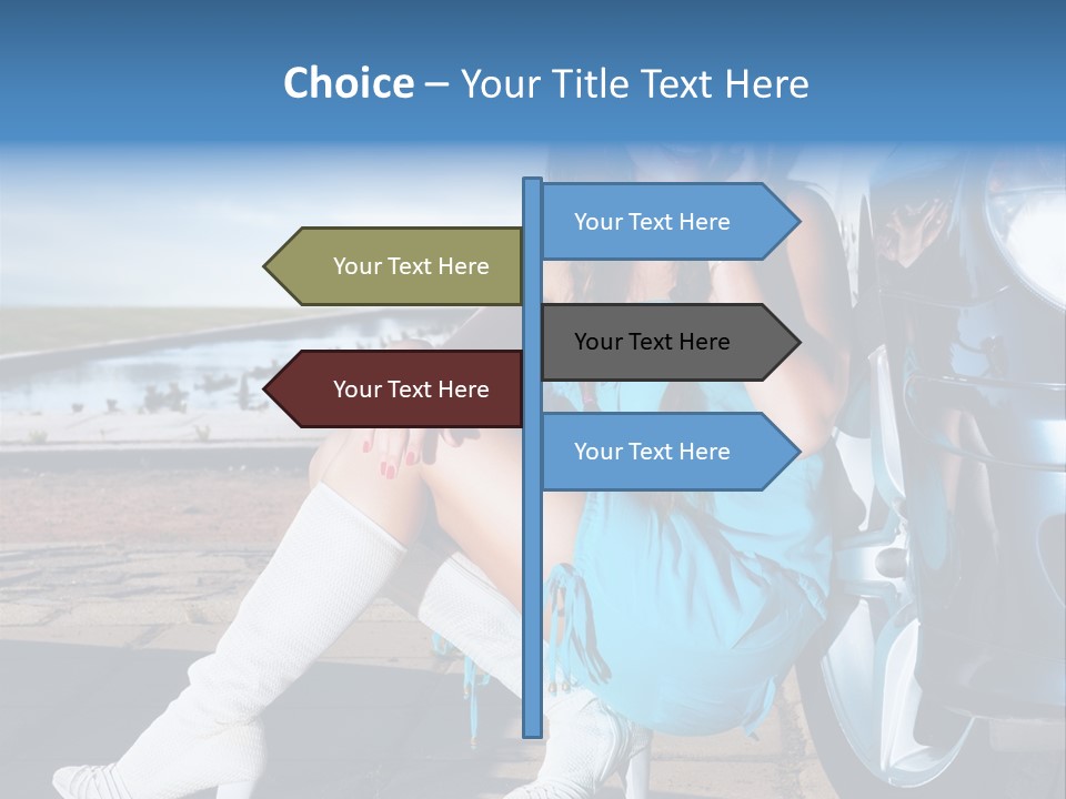 Summer Business Babe PowerPoint Template