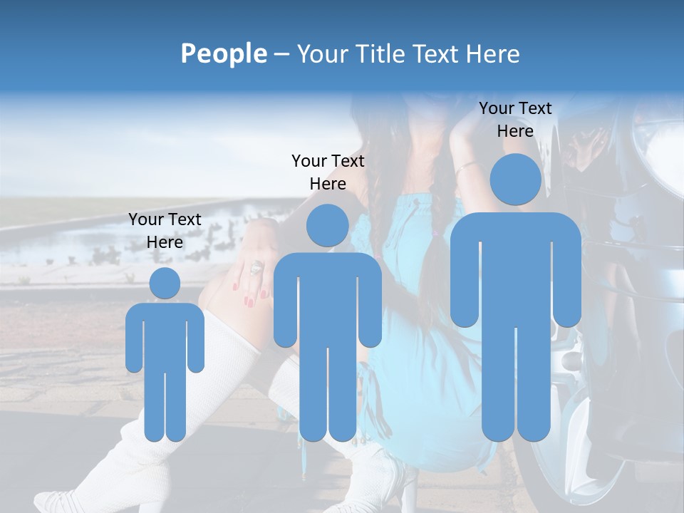 Summer Business Babe PowerPoint Template