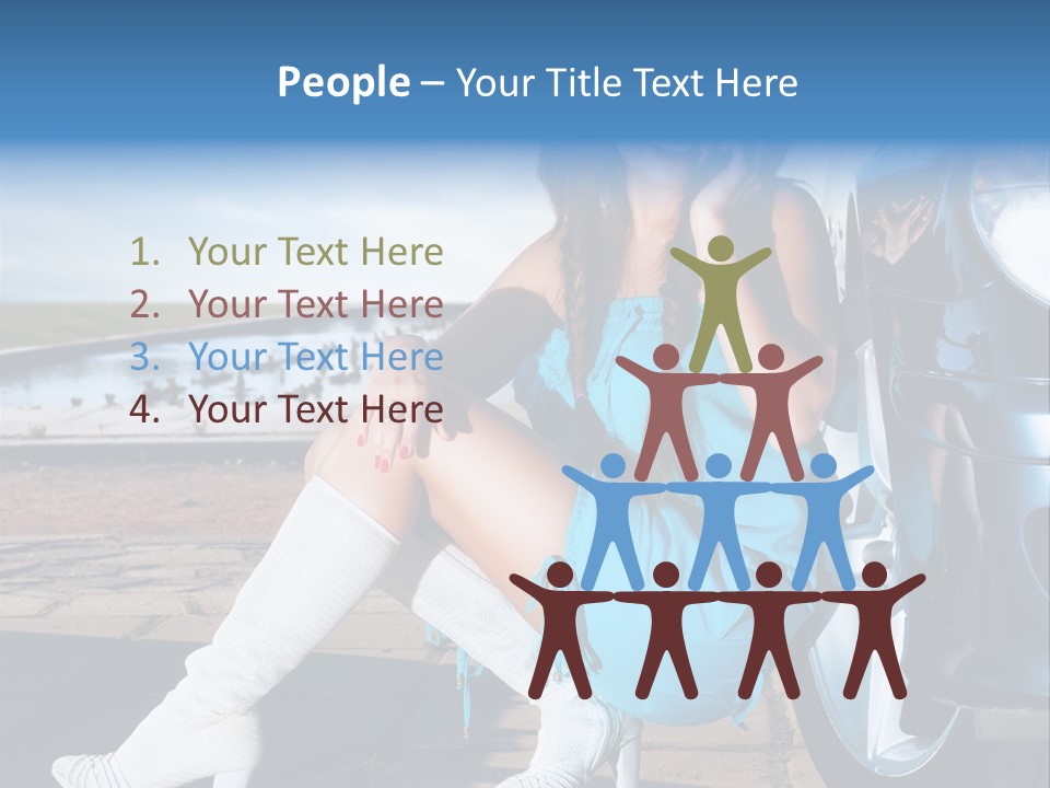 Summer Business Babe PowerPoint Template