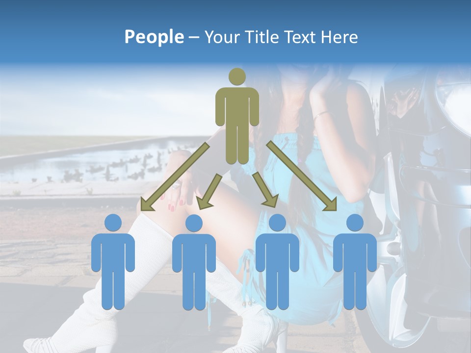 Summer Business Babe PowerPoint Template