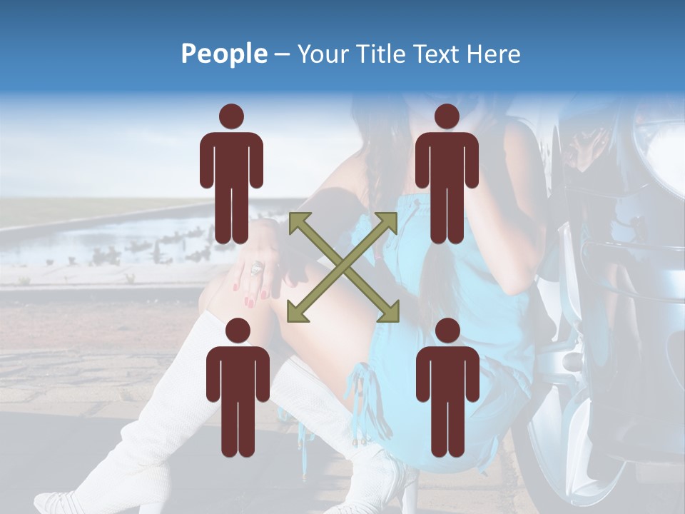 Summer Business Babe PowerPoint Template