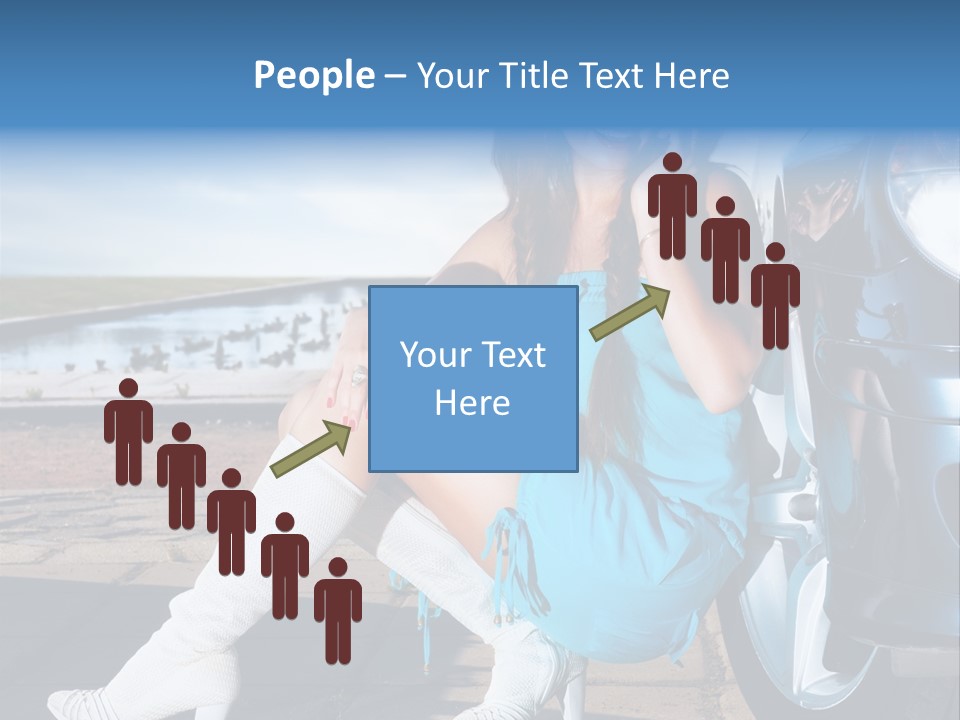 Summer Business Babe PowerPoint Template