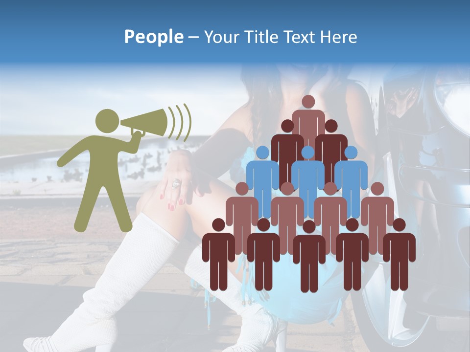 Summer Business Babe PowerPoint Template