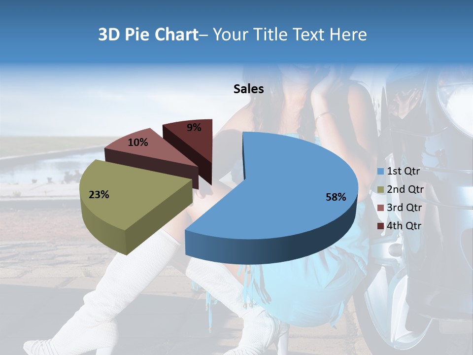 Summer Business Babe PowerPoint Template