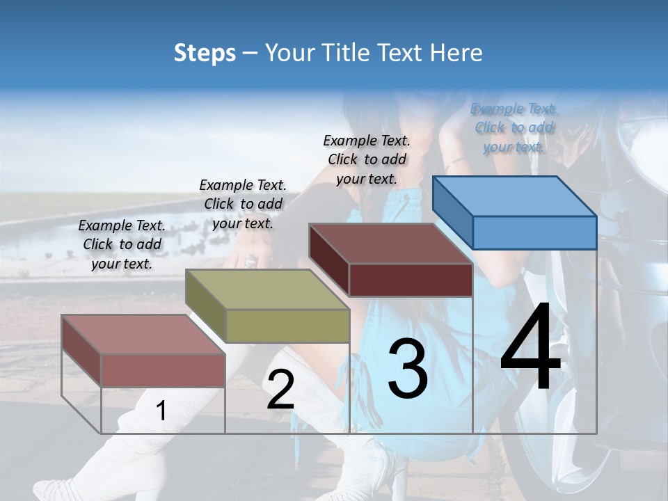 Summer Business Babe PowerPoint Template