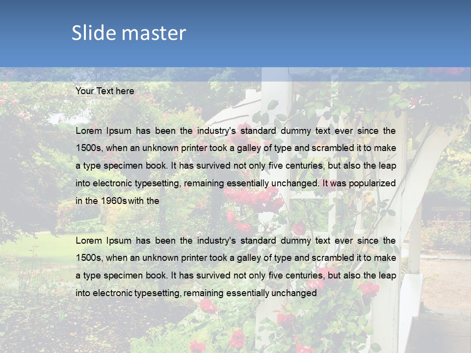 Plant Luxury Flora PowerPoint Template