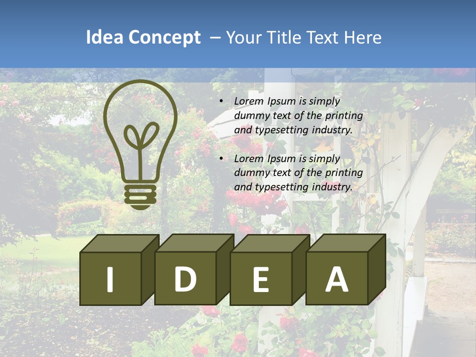 Plant Luxury Flora PowerPoint Template