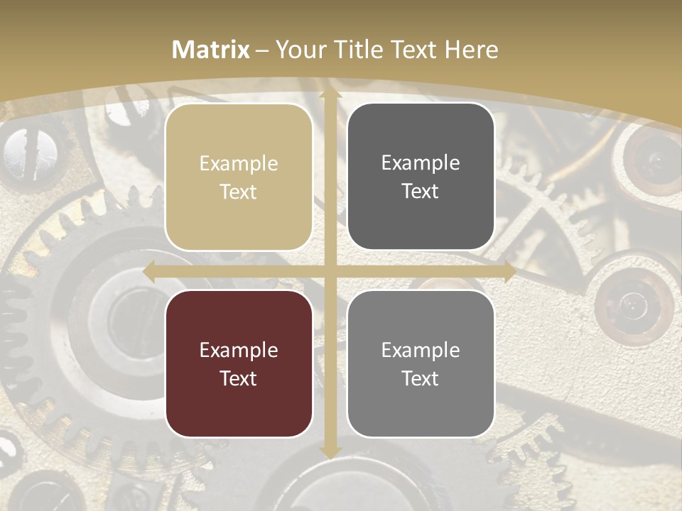 Clockwork Mechanism PowerPoint Template