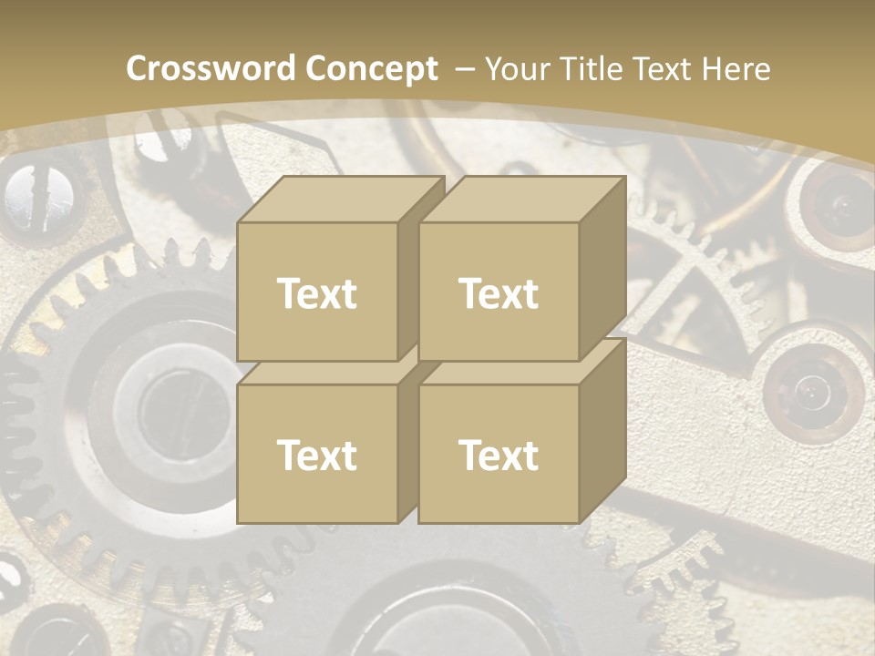 Clockwork Mechanism PowerPoint Template
