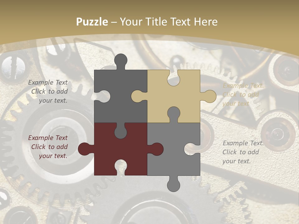 Clockwork Mechanism PowerPoint Template