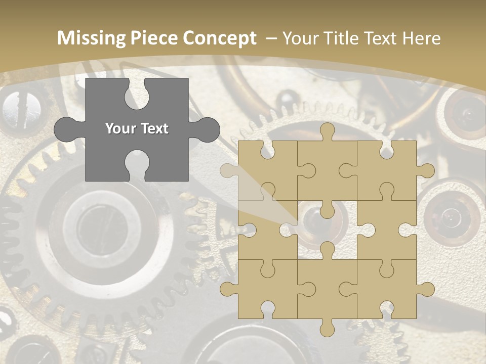 Clockwork Mechanism PowerPoint Template