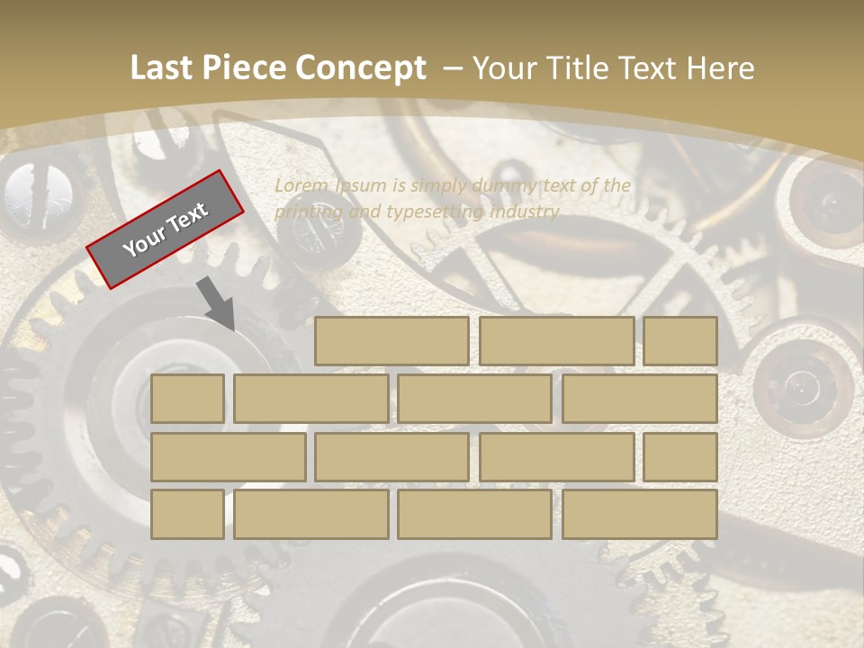 Clockwork Mechanism PowerPoint Template