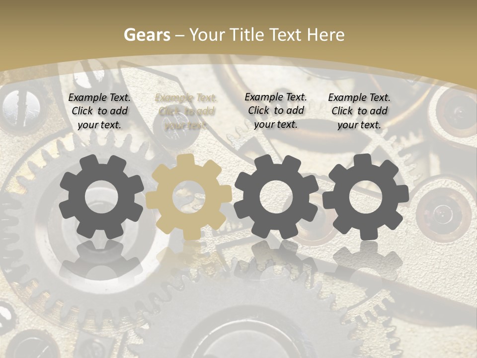 Clockwork Mechanism PowerPoint Template
