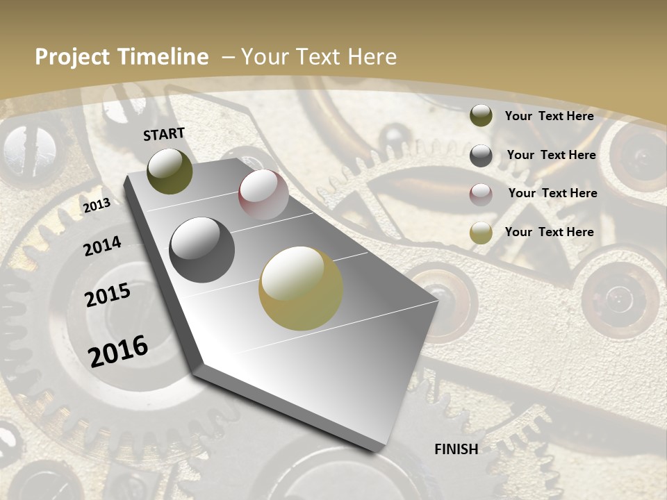Clockwork Mechanism PowerPoint Template