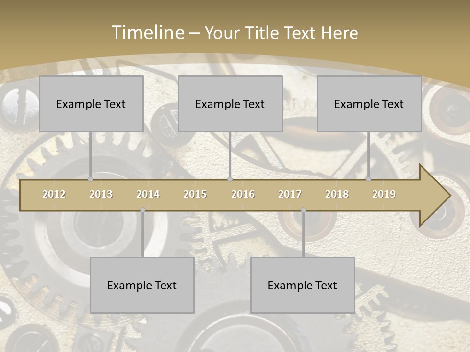Clockwork Mechanism PowerPoint Template