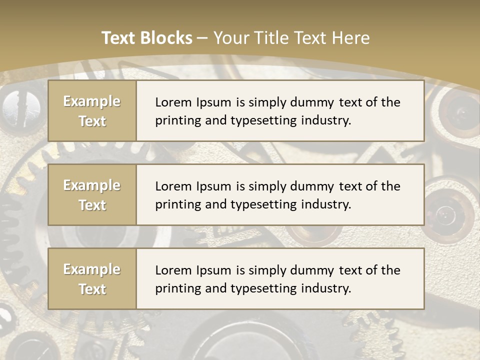 Clockwork Mechanism PowerPoint Template