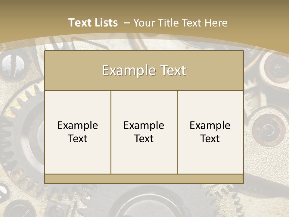 Clockwork Mechanism PowerPoint Template