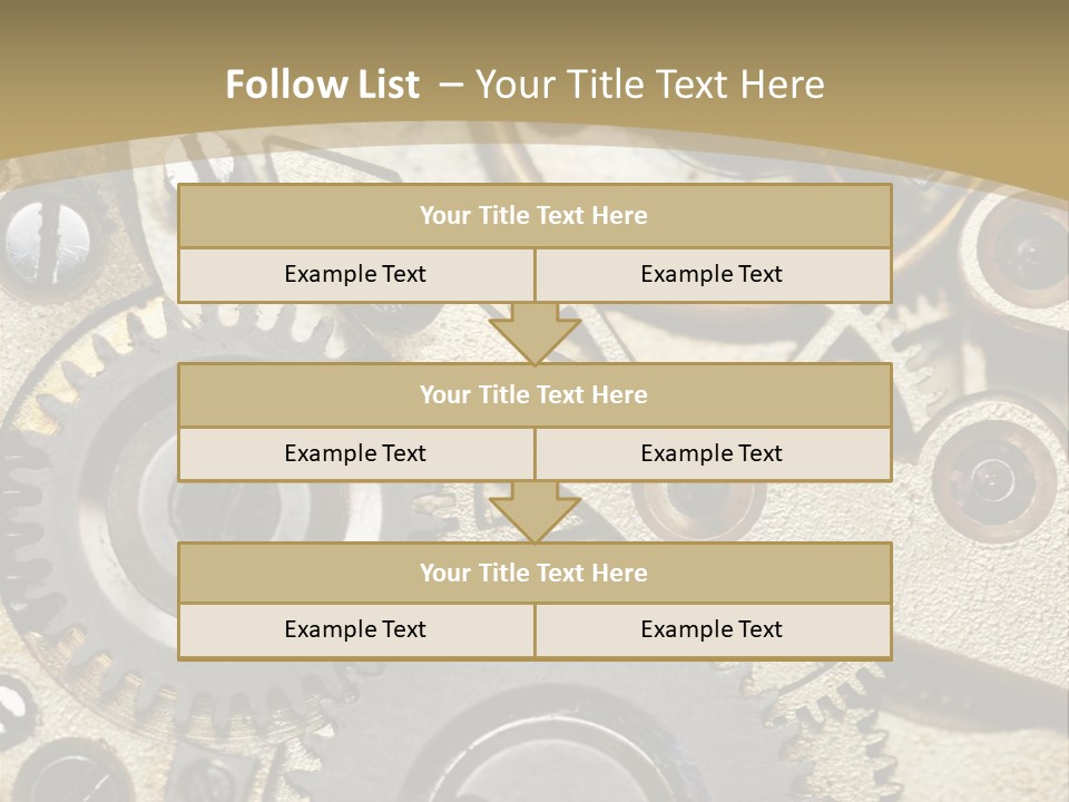 Clockwork Mechanism PowerPoint Template