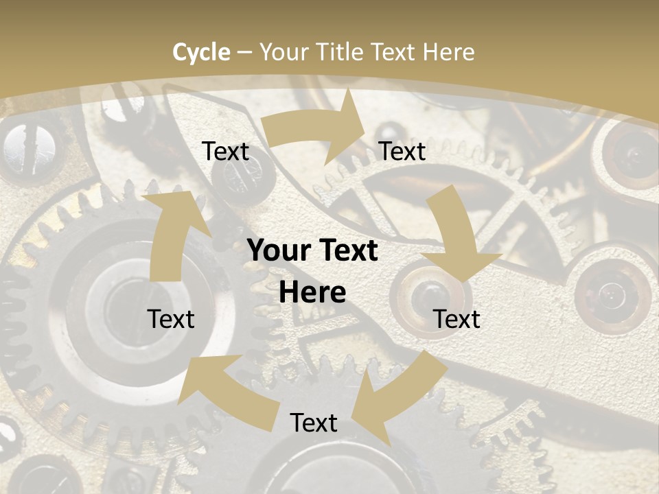 Clockwork Mechanism PowerPoint Template