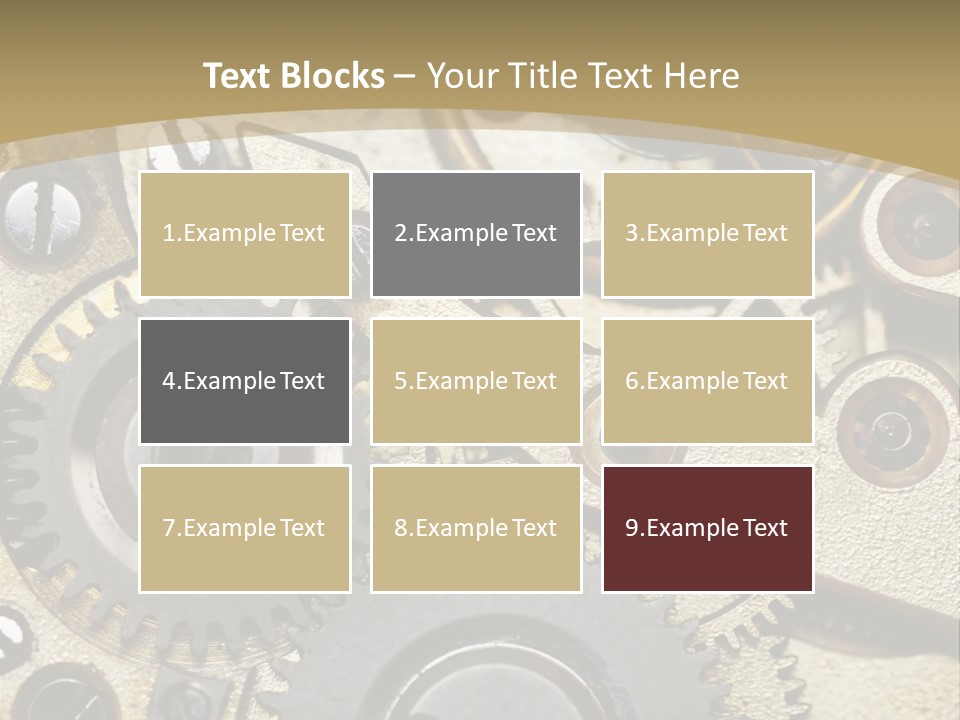 Clockwork Mechanism PowerPoint Template