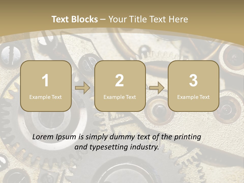 Clockwork Mechanism PowerPoint Template