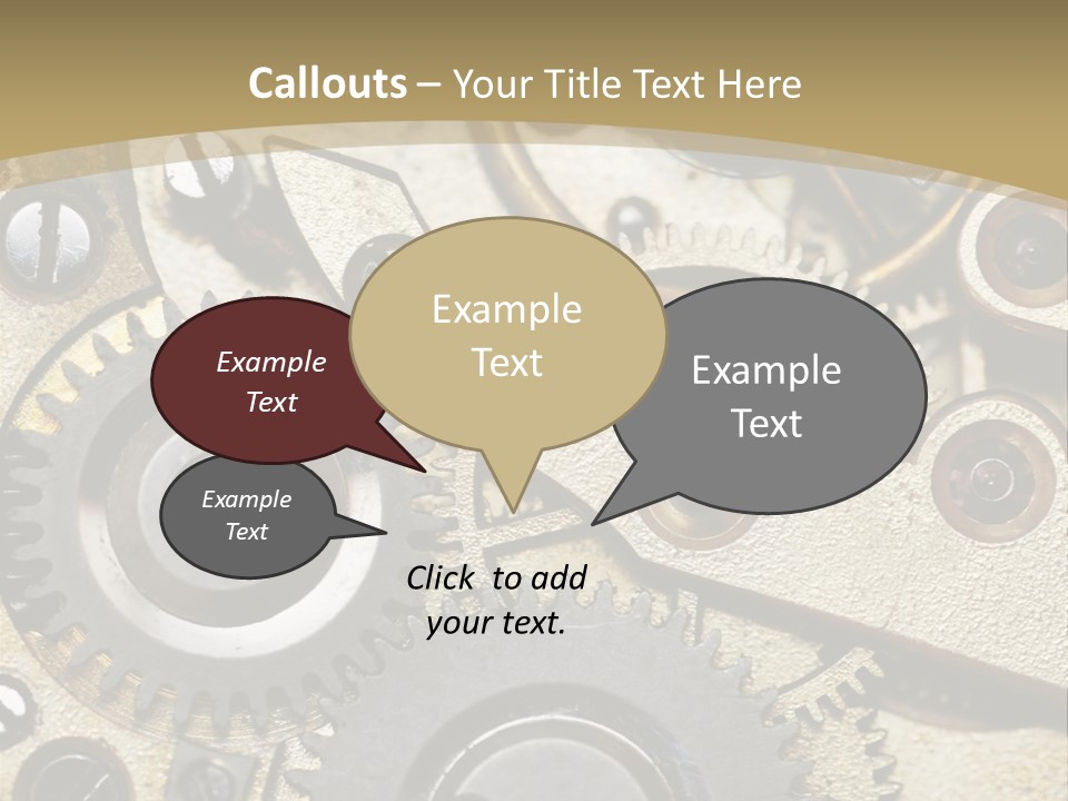 Clockwork Mechanism PowerPoint Template