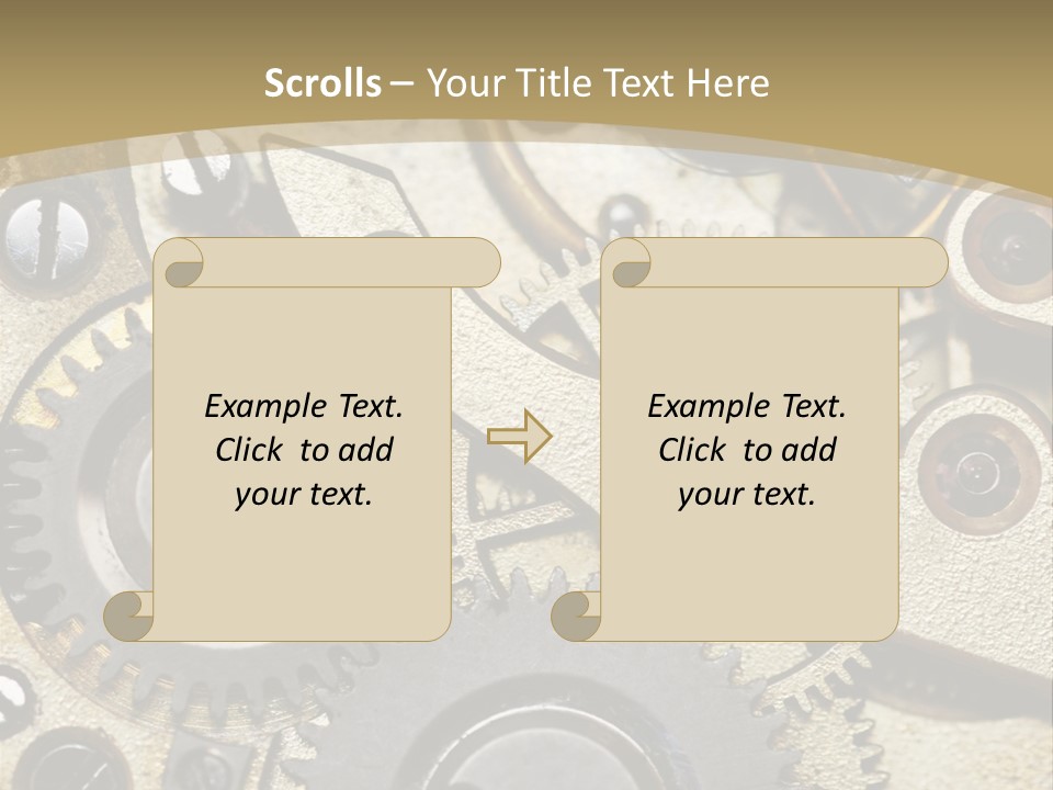 Clockwork Mechanism PowerPoint Template