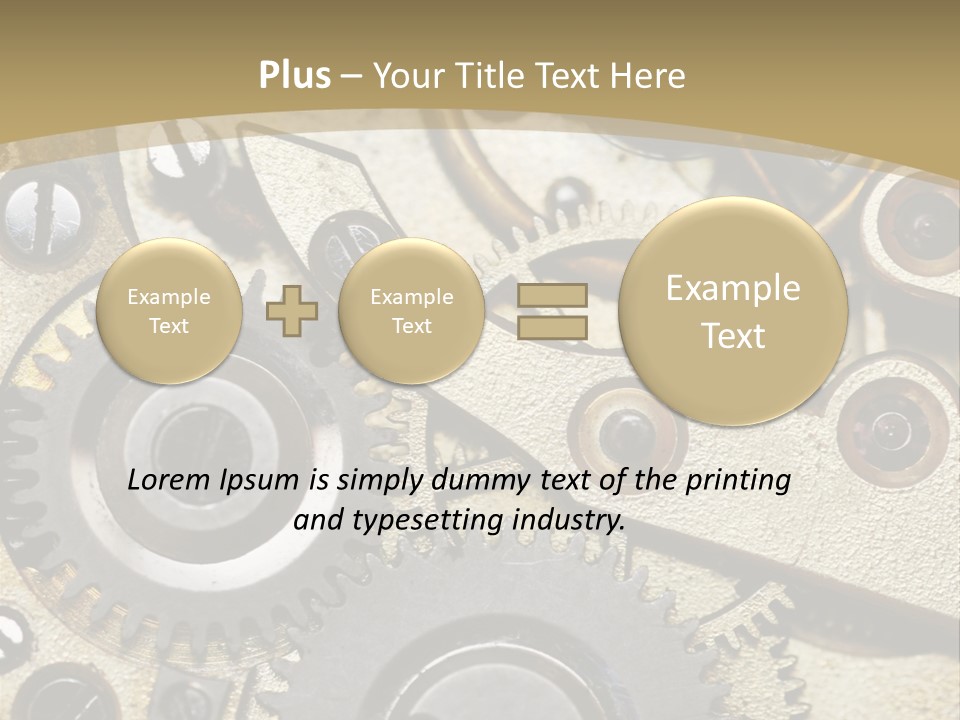 Clockwork Mechanism PowerPoint Template