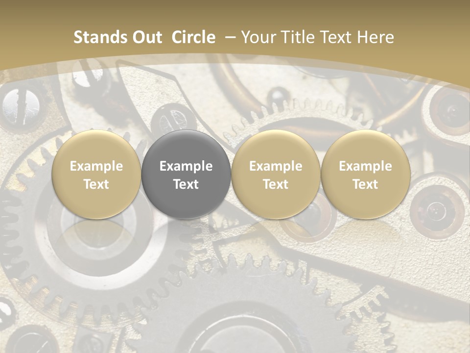 Clockwork Mechanism PowerPoint Template