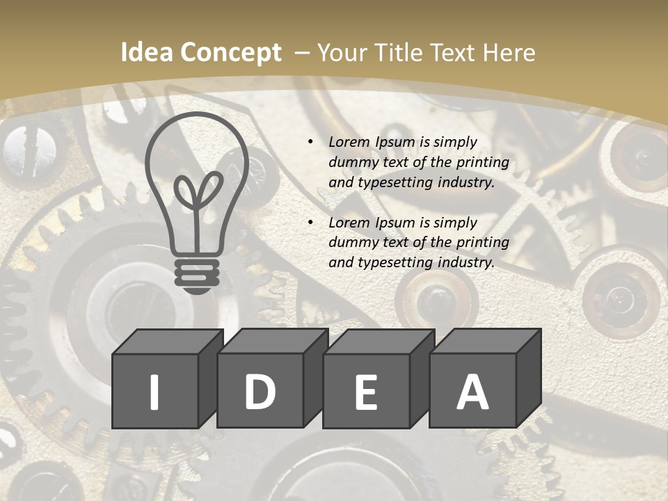Clockwork Mechanism PowerPoint Template