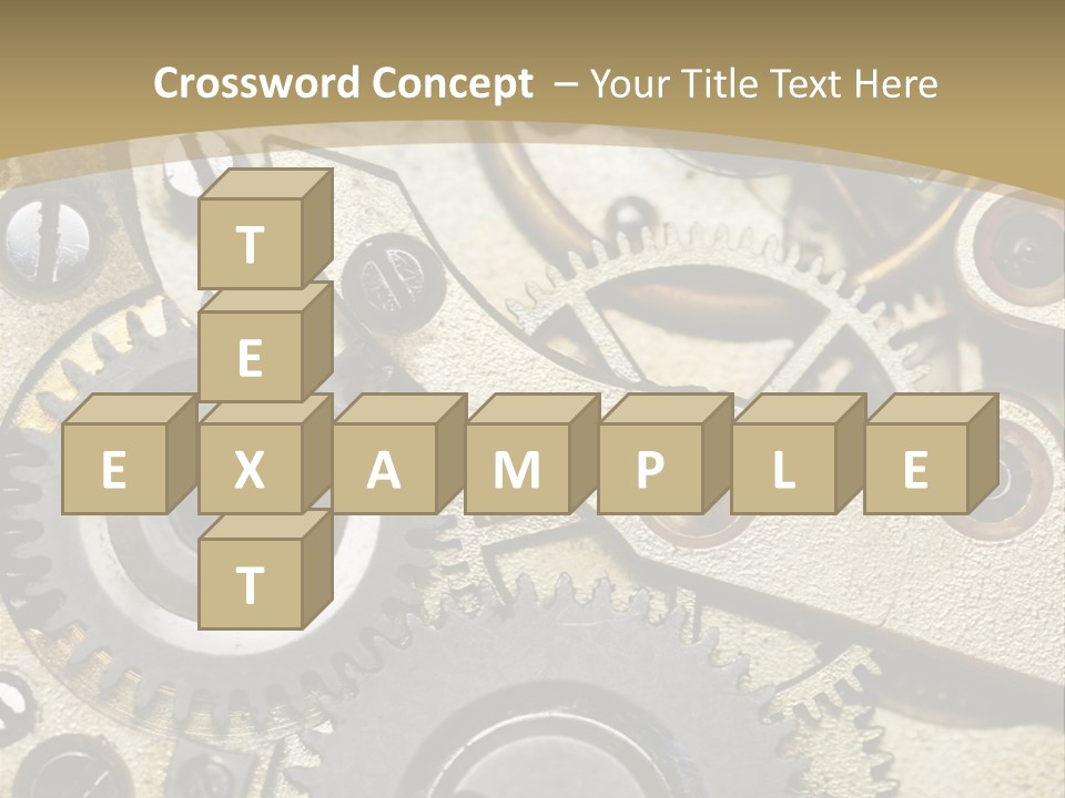 Clockwork Mechanism PowerPoint Template