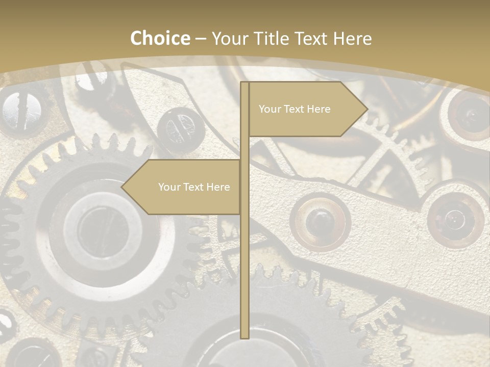 Clockwork Mechanism PowerPoint Template