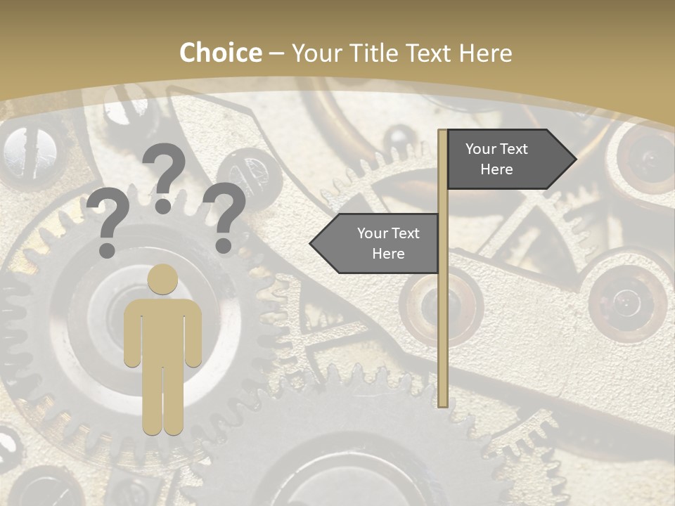 Clockwork Mechanism PowerPoint Template