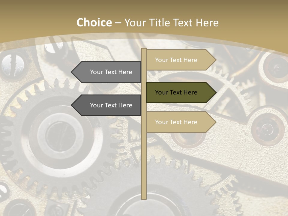Clockwork Mechanism PowerPoint Template