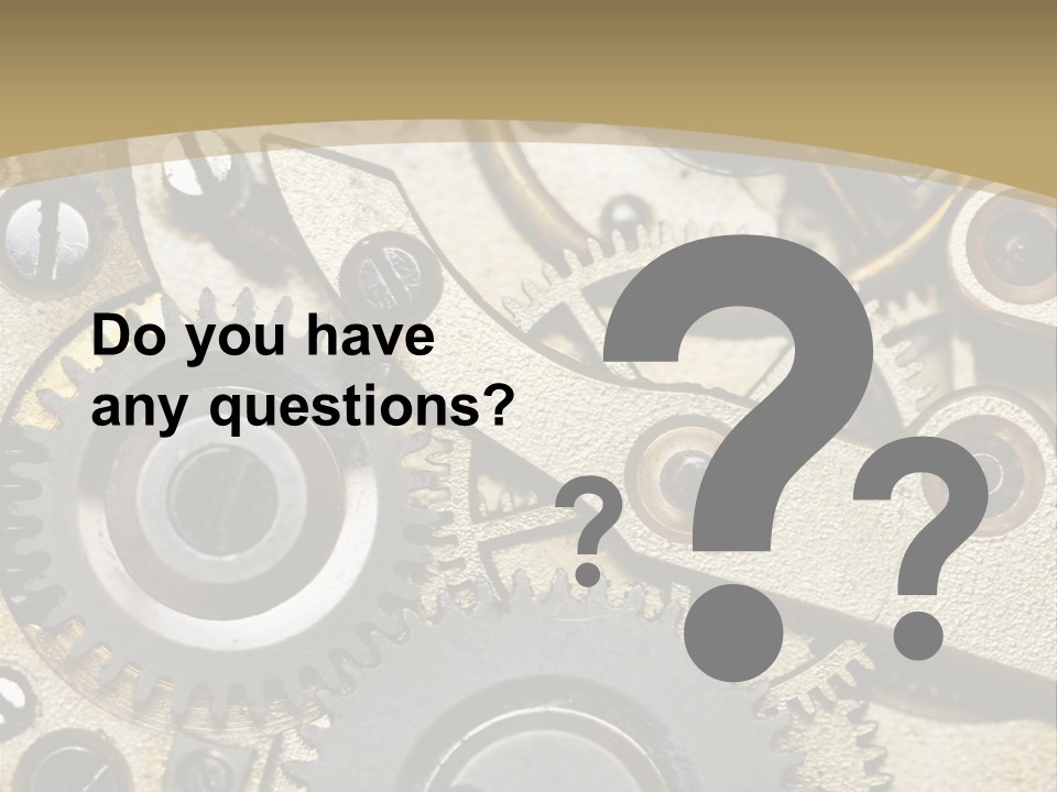 Clockwork Mechanism PowerPoint Template