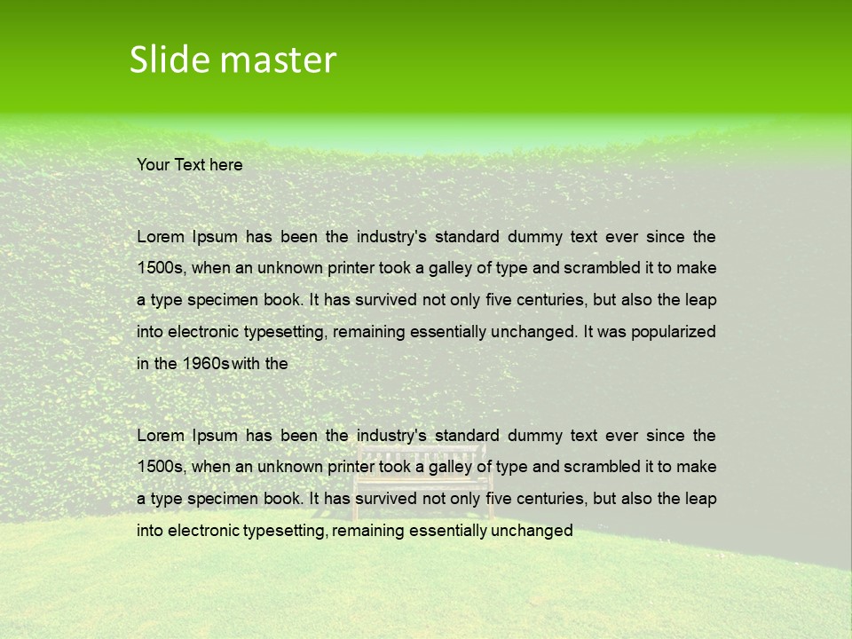 Garden Hedges PowerPoint Template