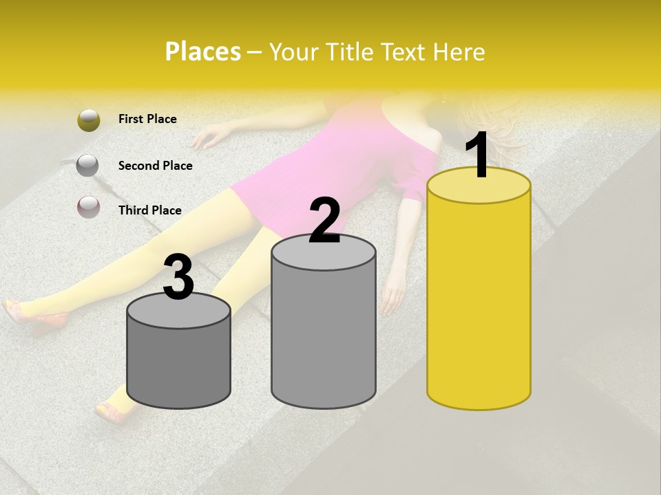 Graffiti Beautiful Young PowerPoint Template