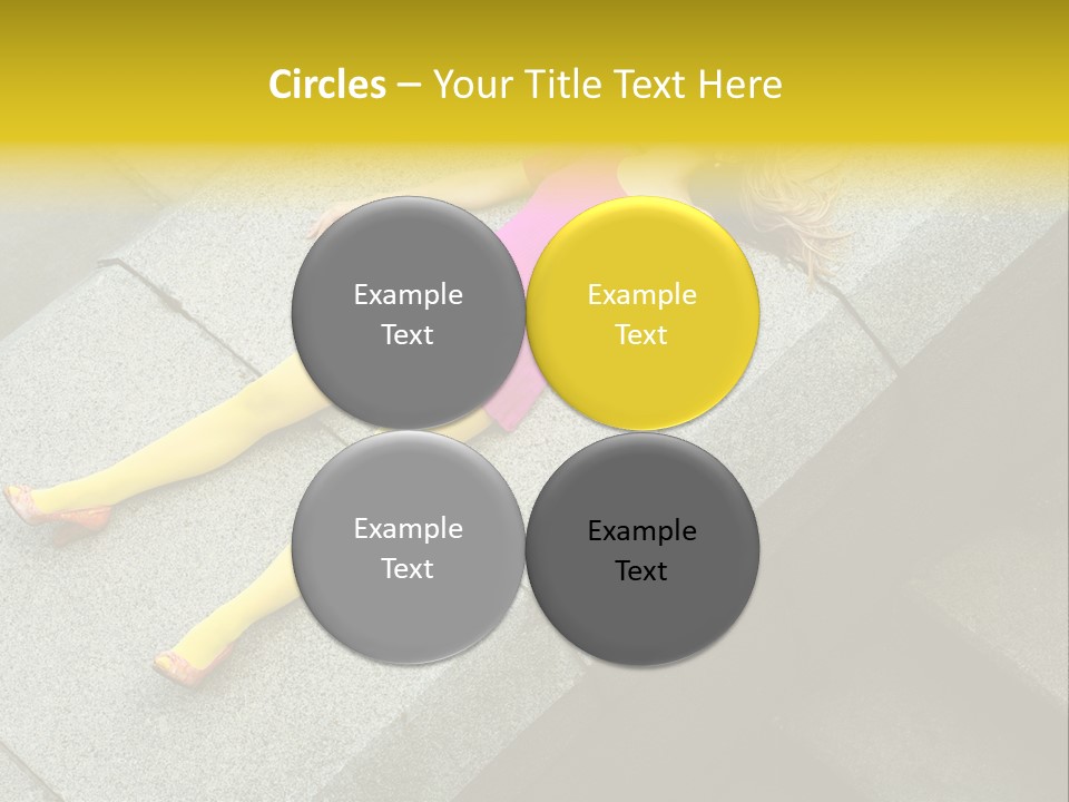 Graffiti Beautiful Young PowerPoint Template