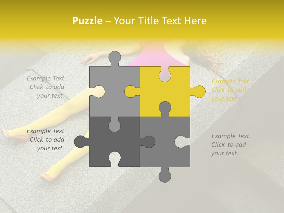 Graffiti Beautiful Young PowerPoint Template