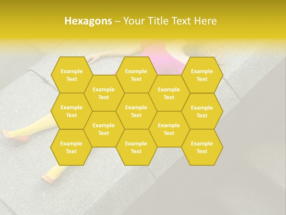 Graffiti Beautiful Young PowerPoint Template