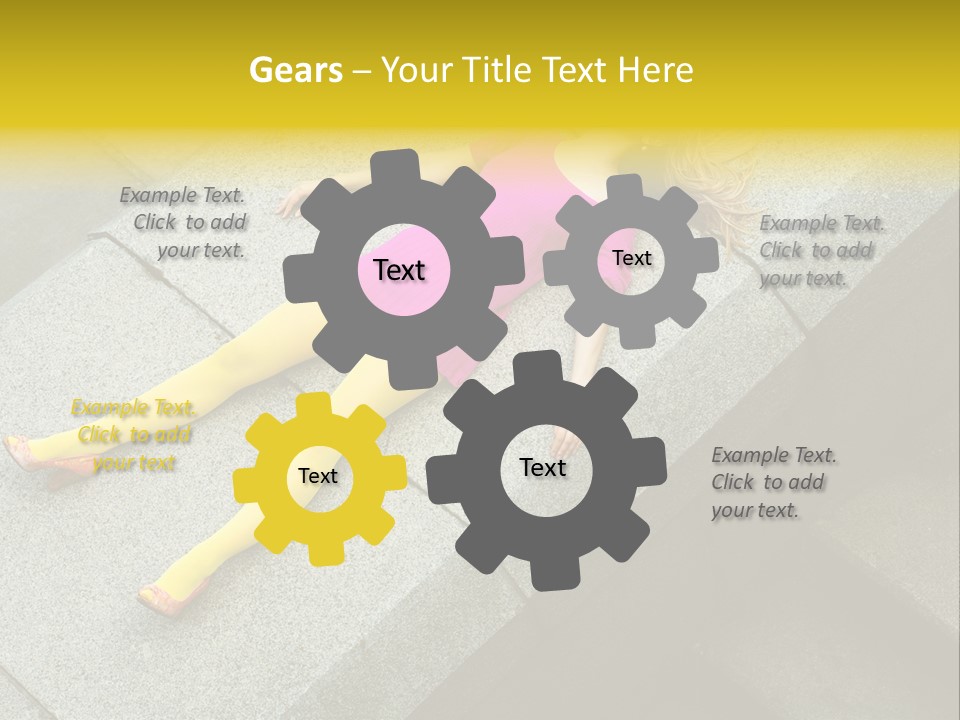 Graffiti Beautiful Young PowerPoint Template