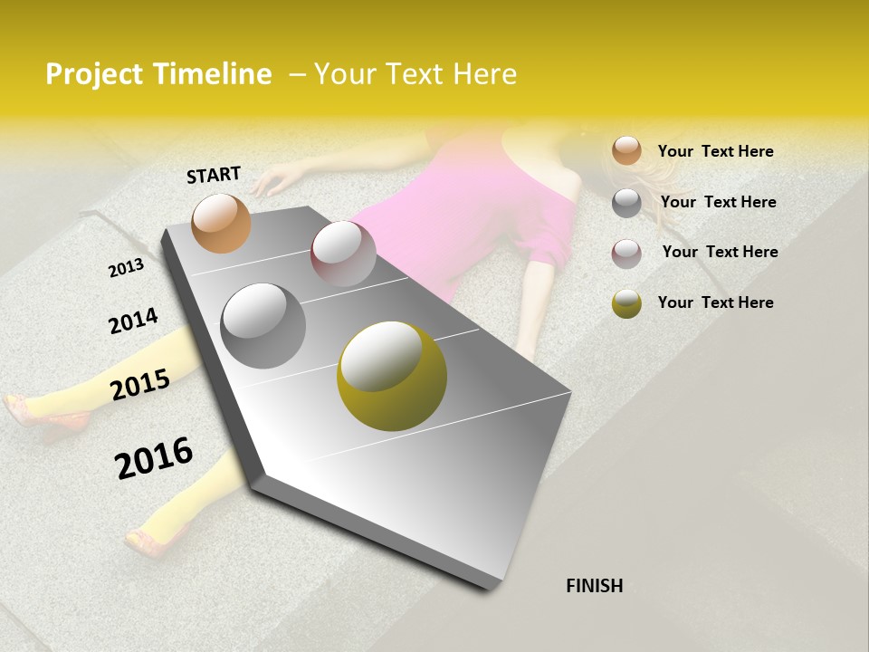 Graffiti Beautiful Young PowerPoint Template