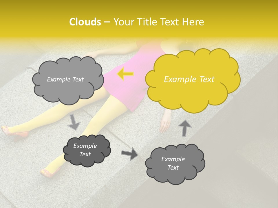 Graffiti Beautiful Young PowerPoint Template